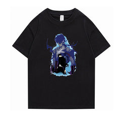 Cool Anime Print Short-sleeved T-shirt