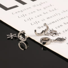 Seven Elements Stainless Steel Earrings