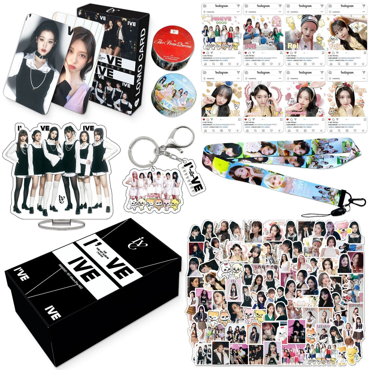 KPOP Album < i > Keychain Sticker Gift Box