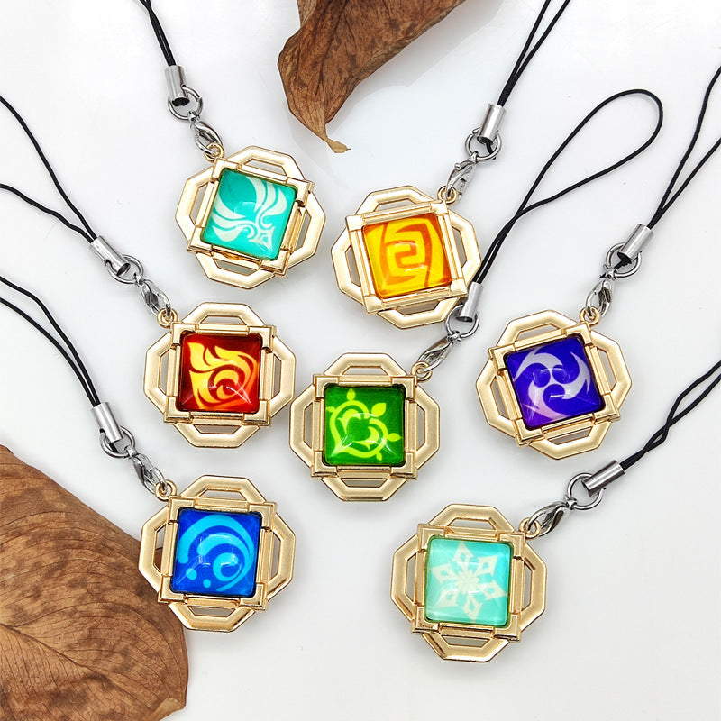 Luminous Game Keychain Lanyard Pendant