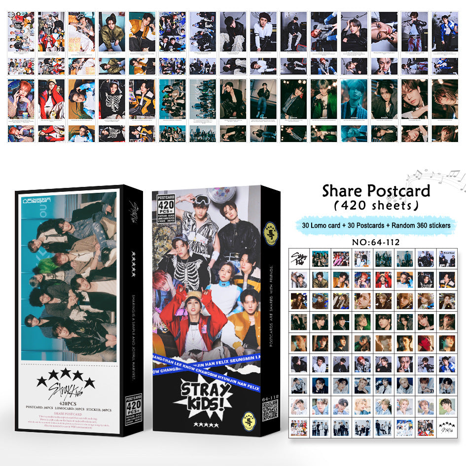 SKZ Album Postcard Stickers Box