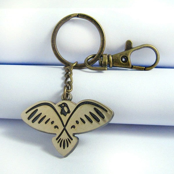 Game Logo Bronze Keychain Pendant Necklace