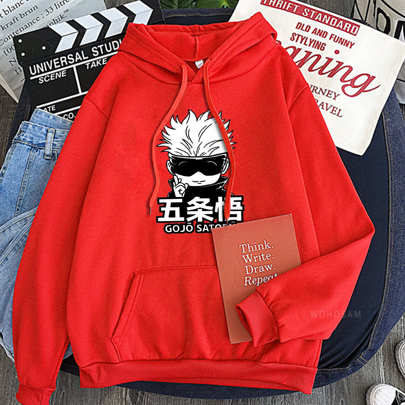 Unisex Anime Printed Casual Loose Hoodie