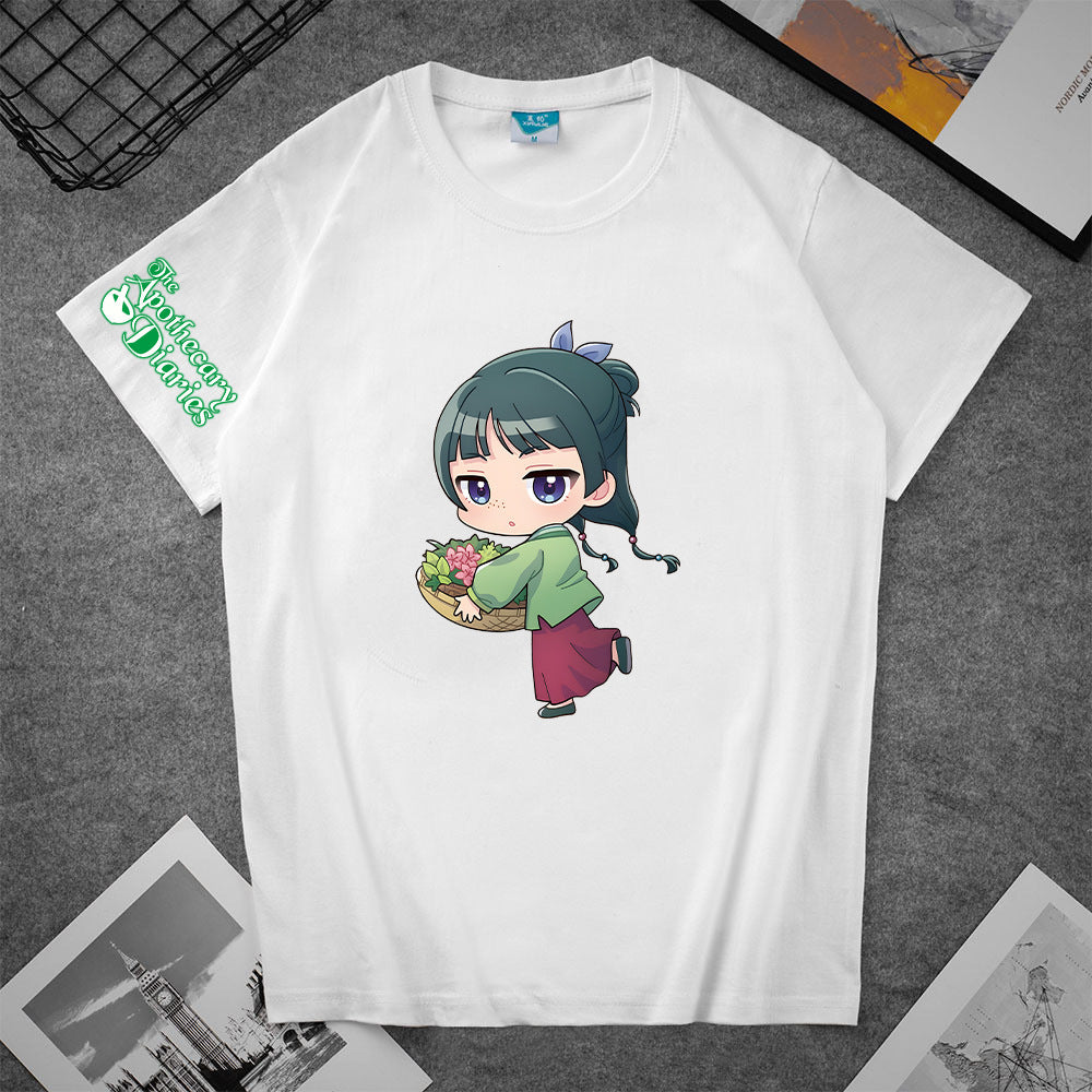 Trendy Girl's Anime Short Sleeve T-Shirt