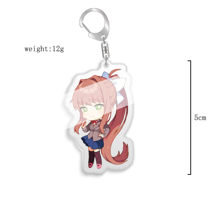 Monica Transparent Keychain Pendant