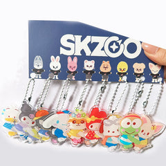 SKZ Collab Acrylic Pendant Keyring Set