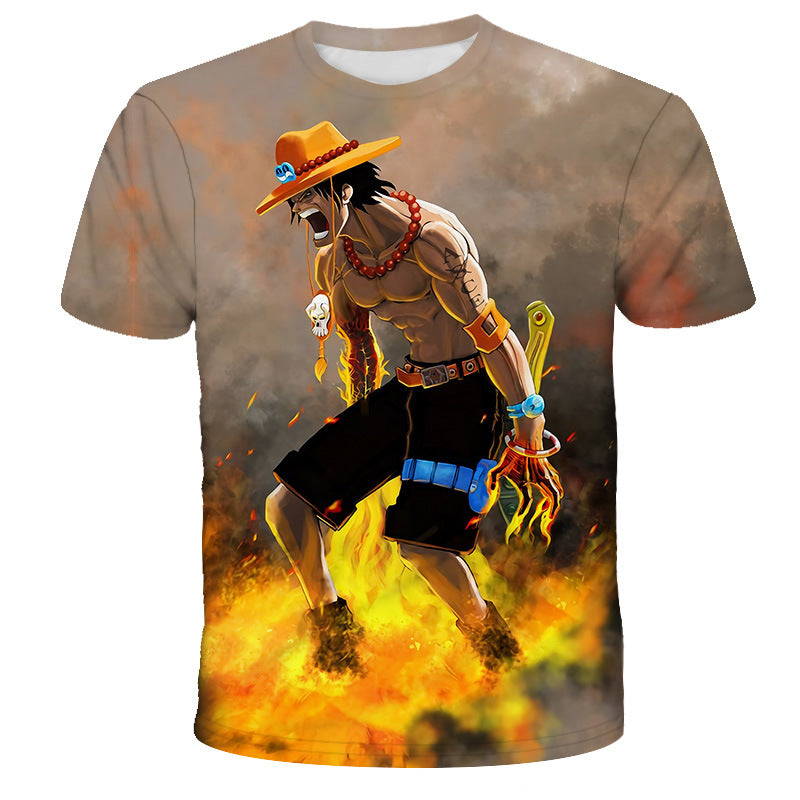 Men's Anime Digital Print Cosplay T-shirt