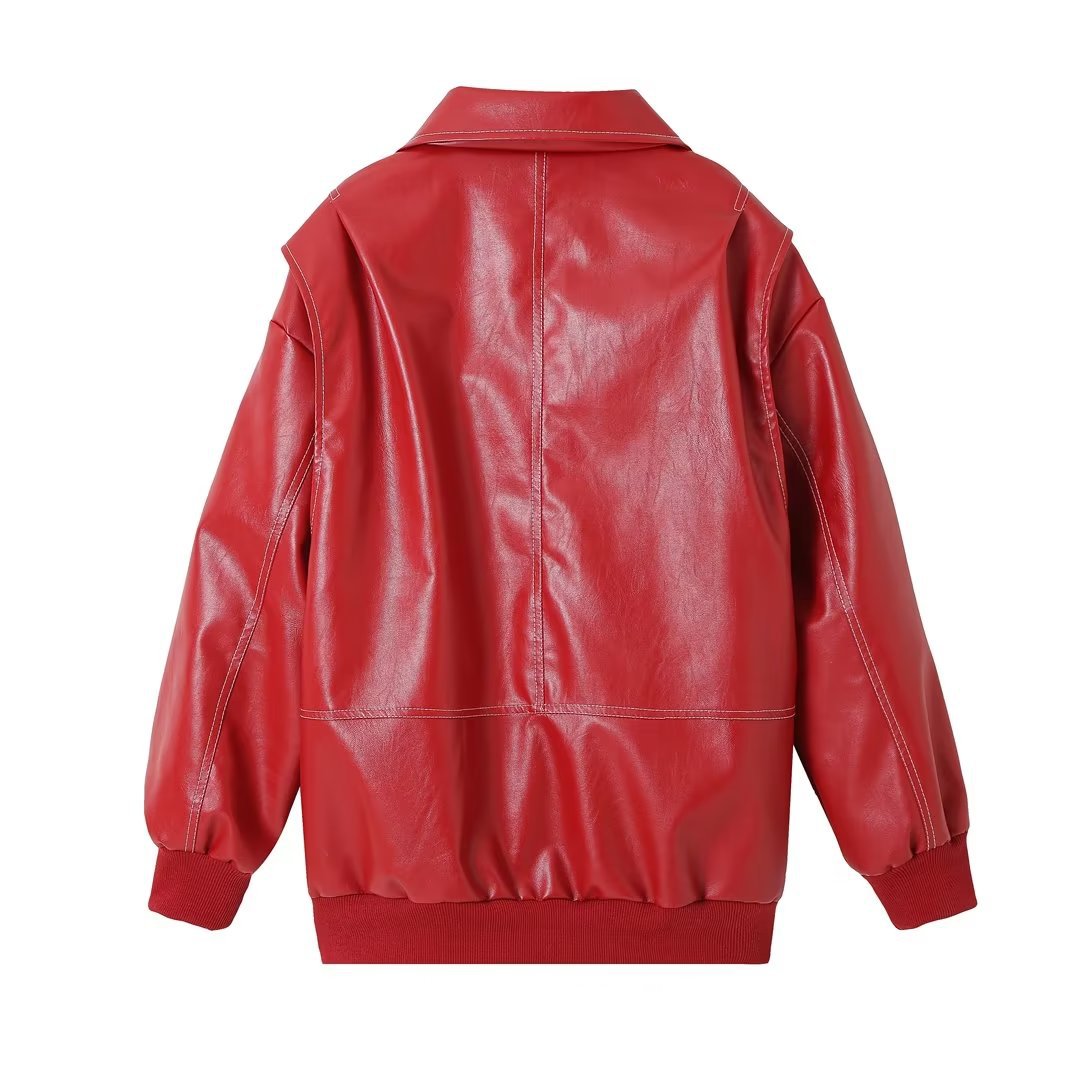 Retro Women's Loose Zipper Jacket