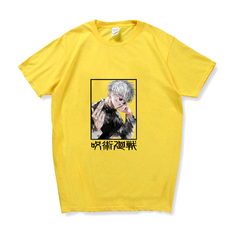 Unisex Anime Graphic Leisure Sports Cotton T-shirt