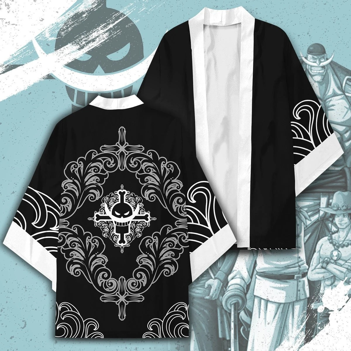 Cool Men's 3D Print Cosplay Kimono Cloak