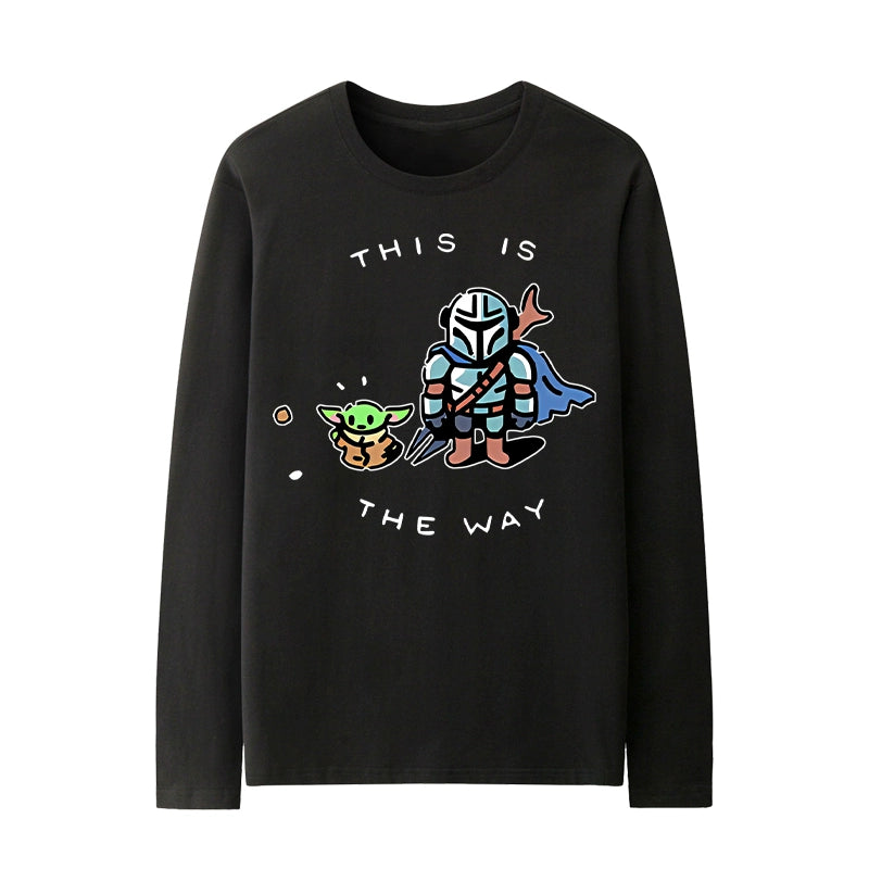 Men's Mandalorian Graphic Long Sleeves T-Shirt