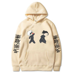 Cute Anime Gojo Pattern Loose Hoodie