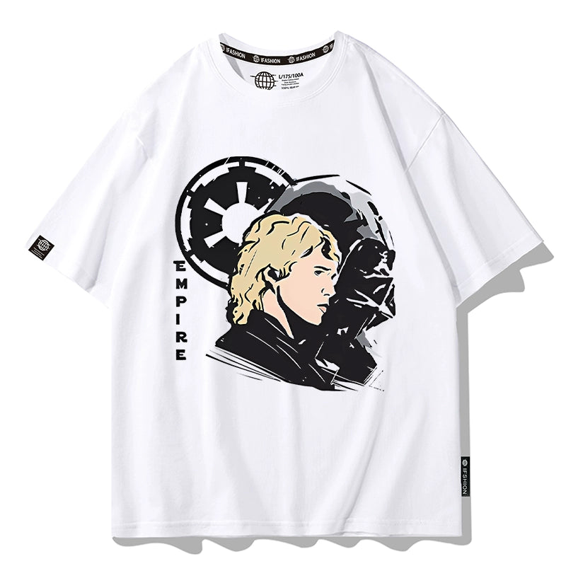 Men's Mandalorian Print Cartoon T-Shirt