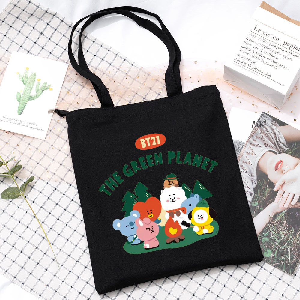 Kpop The Green Planet Shoulder Canvas Bag