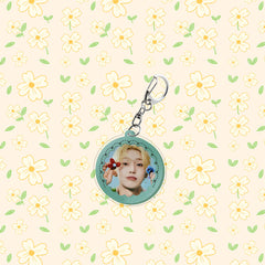 Kpop Round Pendant Keychain