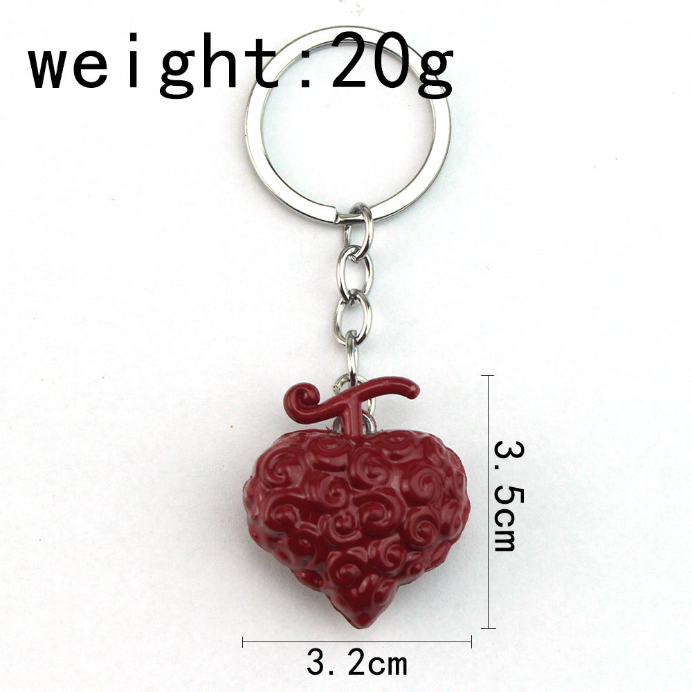 Luffy Devil Fruit Keychain Pendant