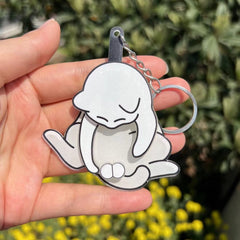 Funny Cat Spinning Balls Keychain