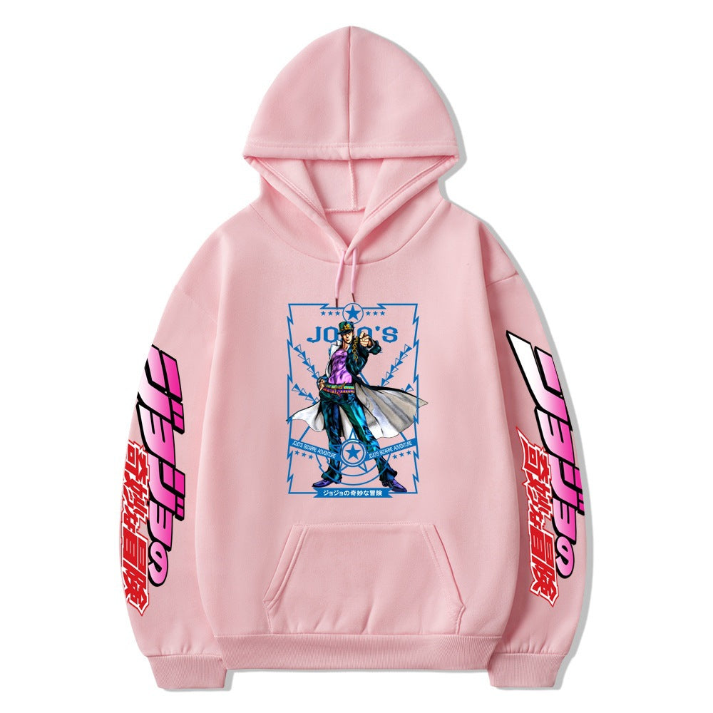 Trendy Jojo Graphic Printed Loose Hoodie