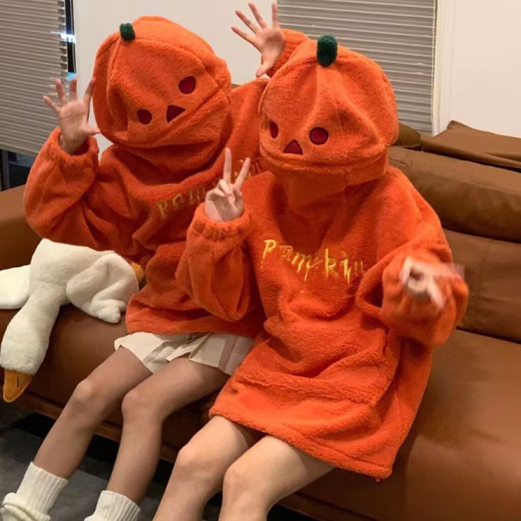 Pumpkin King Oversized Fleece Hoodie