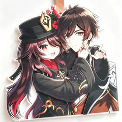 Hu Tao Zhongli Couple Non-woven Felt Pendant