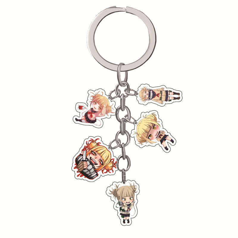 Cute Transparent Acrylic Keychain Pendant