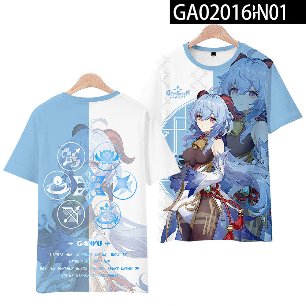 Unisex Game Cos 3d Summer Short Sleeve T-Shirt