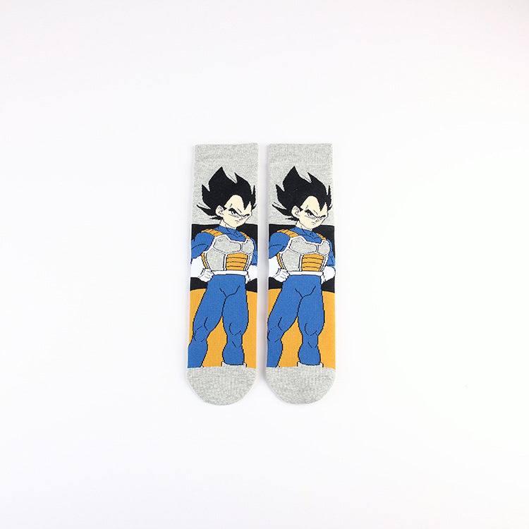 Vegeta Anime Leisure Sports Medium Tube Socks