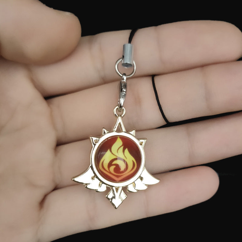 Chic Game Elements Shape Bracelet Keychain Pendant