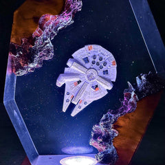 Millennium Falcon Space Resin Night Light