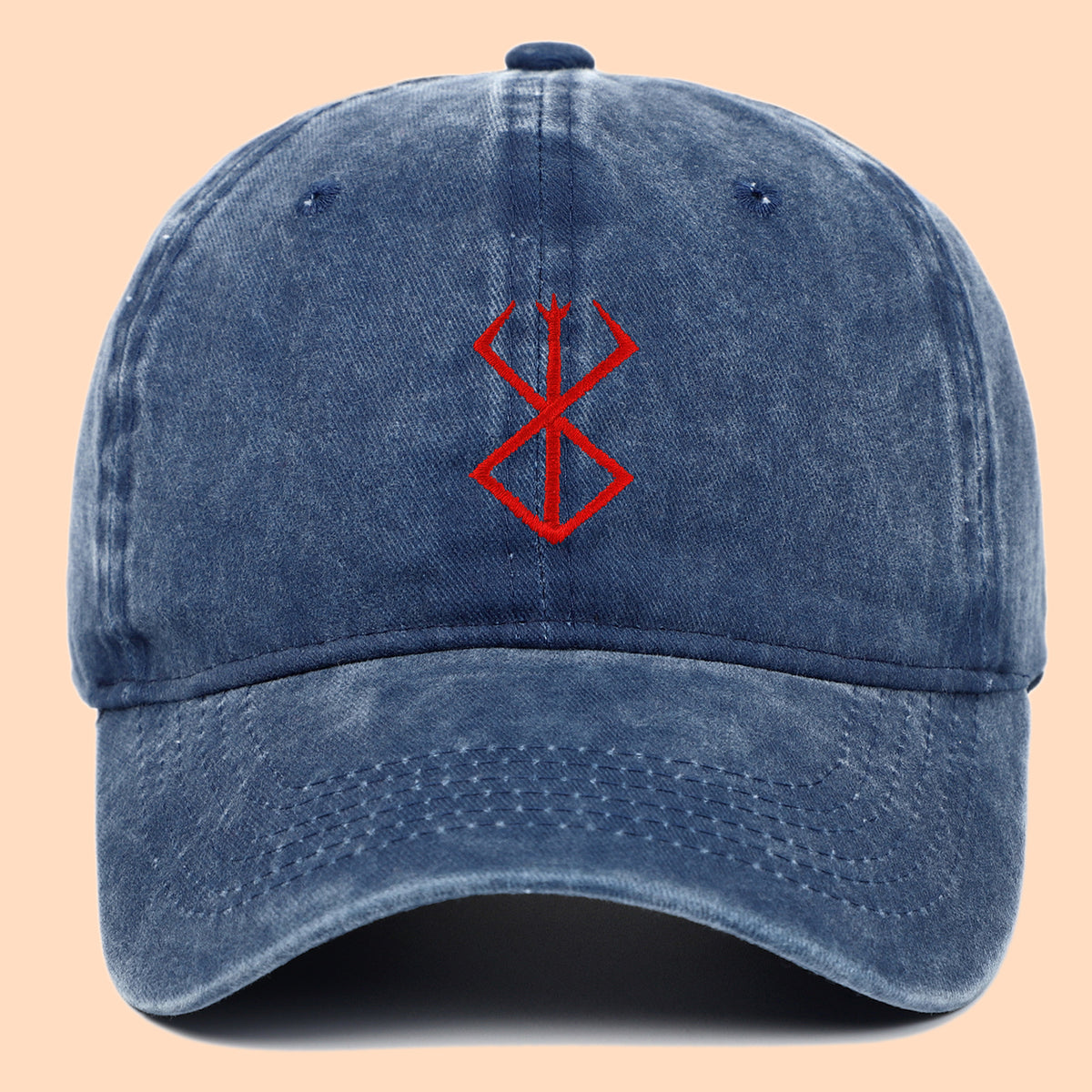 Leisure Anime Washed Embroidered Baseball Cap