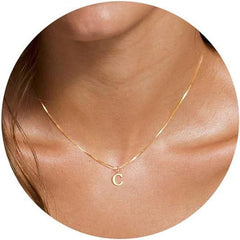 English Initial Alphabet Letter Necklace