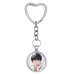 BTS Heart-shaped Keychain Pendant