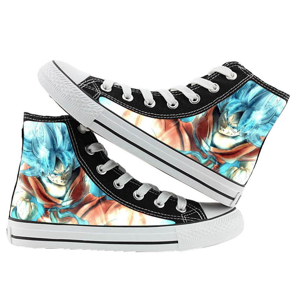 Casual Anime Printed High-top Canvas Shoes