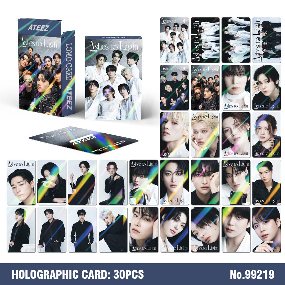 KPOP Ashes To Light Laser Photocards