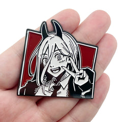 Comic Style Brooch Metal Badge