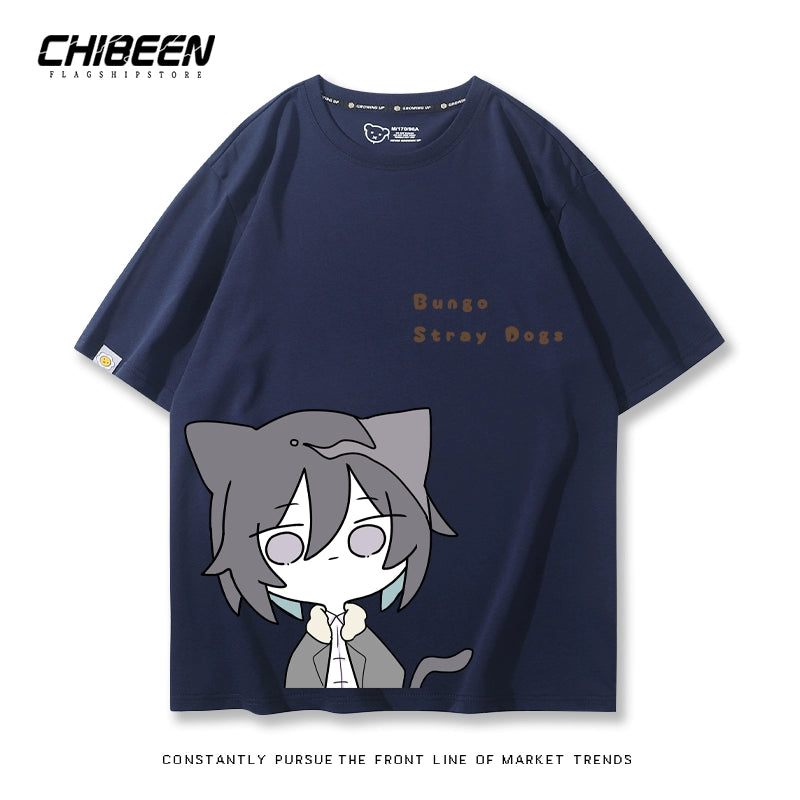 Trendy Anime Graphic Cotton Loose T-Shirt