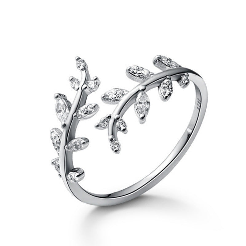 Swirl Leafs Ring