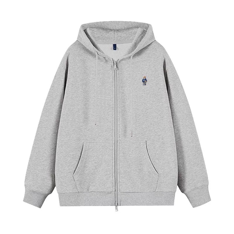 Felix Same Style‌ Zipper Grey Hoodie