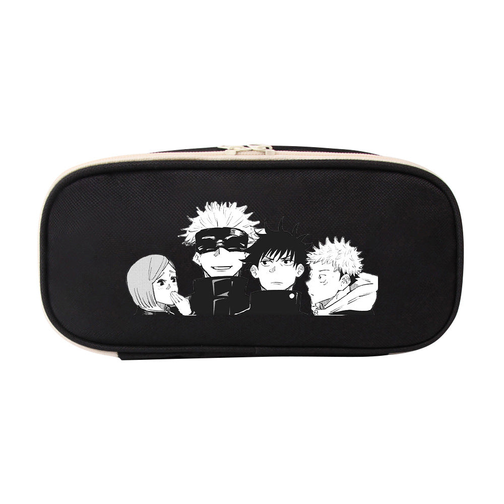 Trendy Anime Stationery Zipper Pencil Case