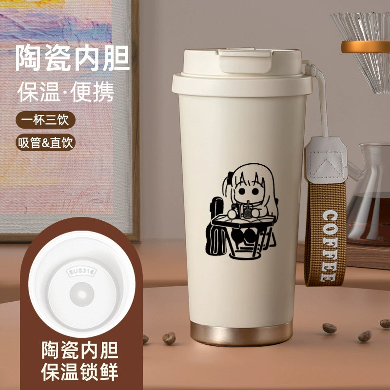 Anime Logo Coffee Thermos Cup
