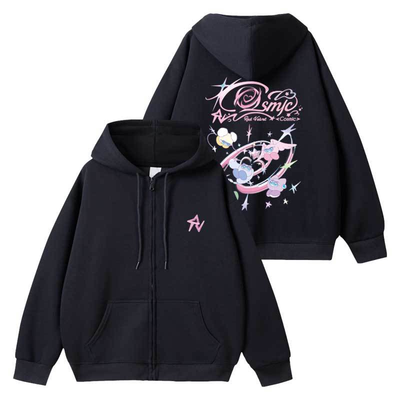 RV Cosmic Printed Hoodie Top