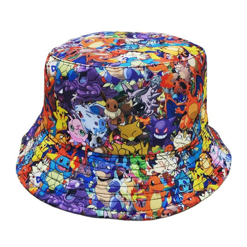 Casual Anime Printed Bucket Hat