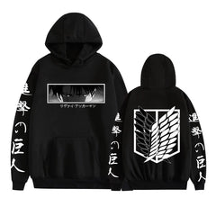Levi Ackerman Print Pullover Hoodie