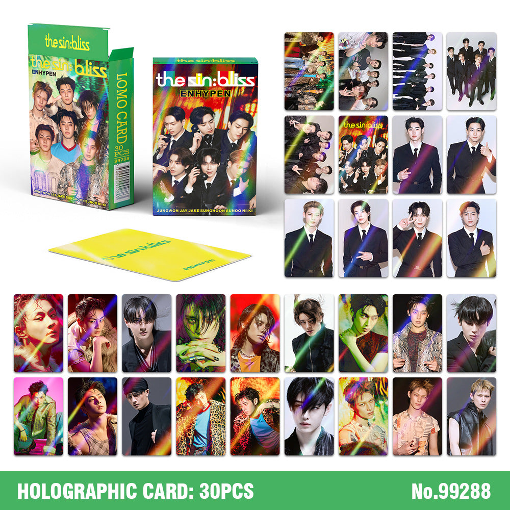 30PCS EN- THE SIN BLISS Holographic Photocards