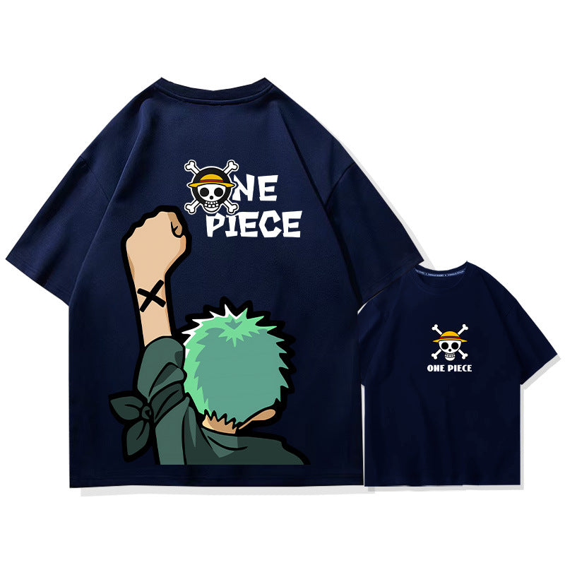 Men's Anime Zoro Short-sleeved Cotton T-shirt