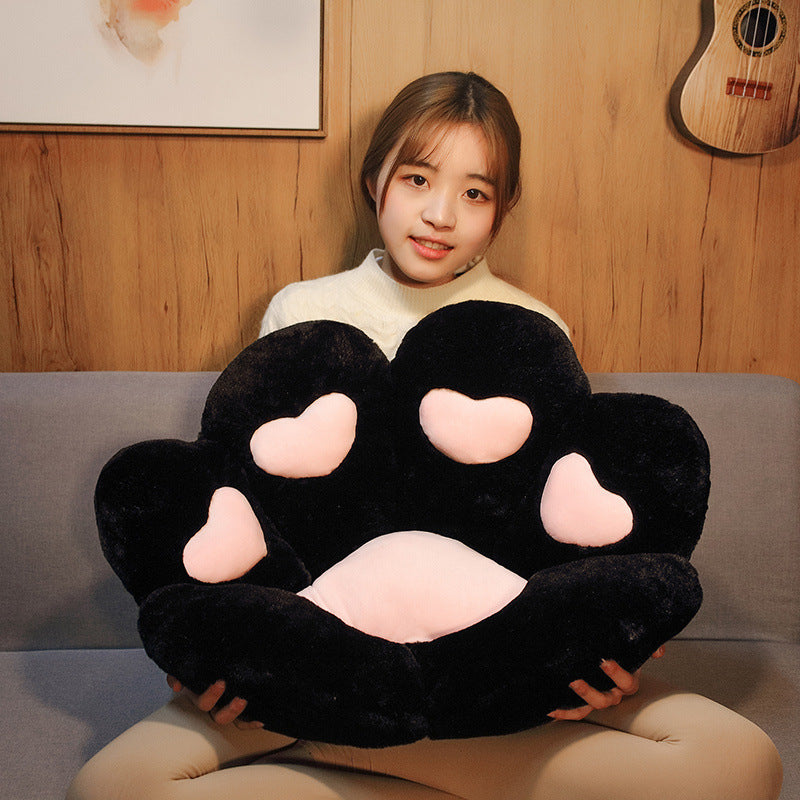 3 Different Colors Cute Cat Paw Back Pillows