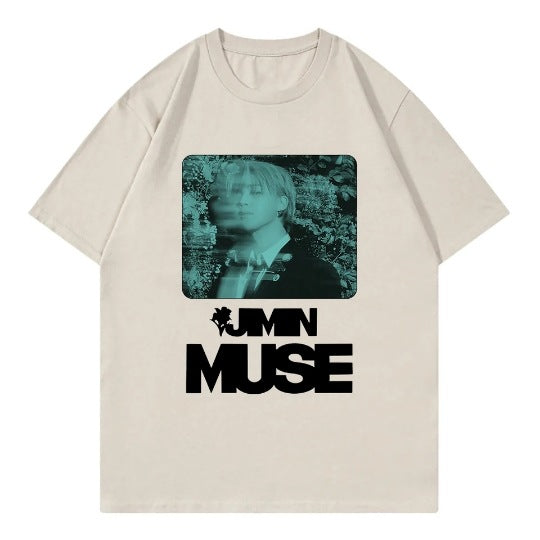 Unisex Kpop Jimin Muse Cotton T-shirt