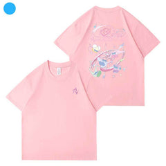 RV Cosmic Printed Short-sleeved T-shirt
