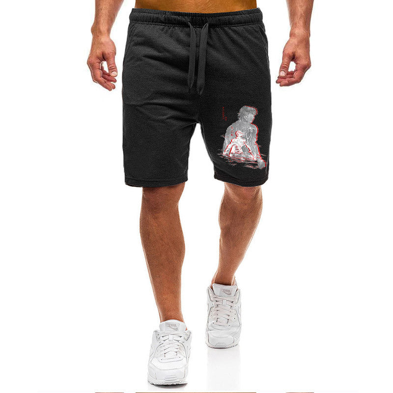 Men's Baki Anime Casual Sports Shorts