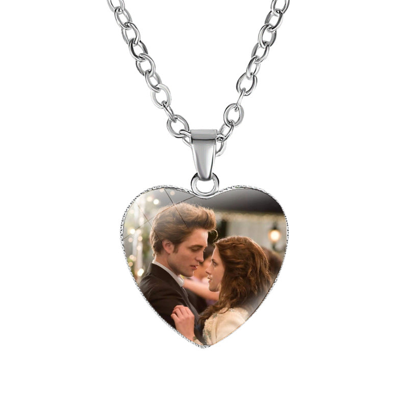Twilight Heart Pendant Necklace